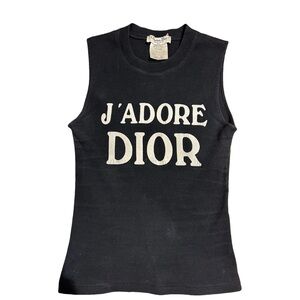 Dior Black Crew Neck Top